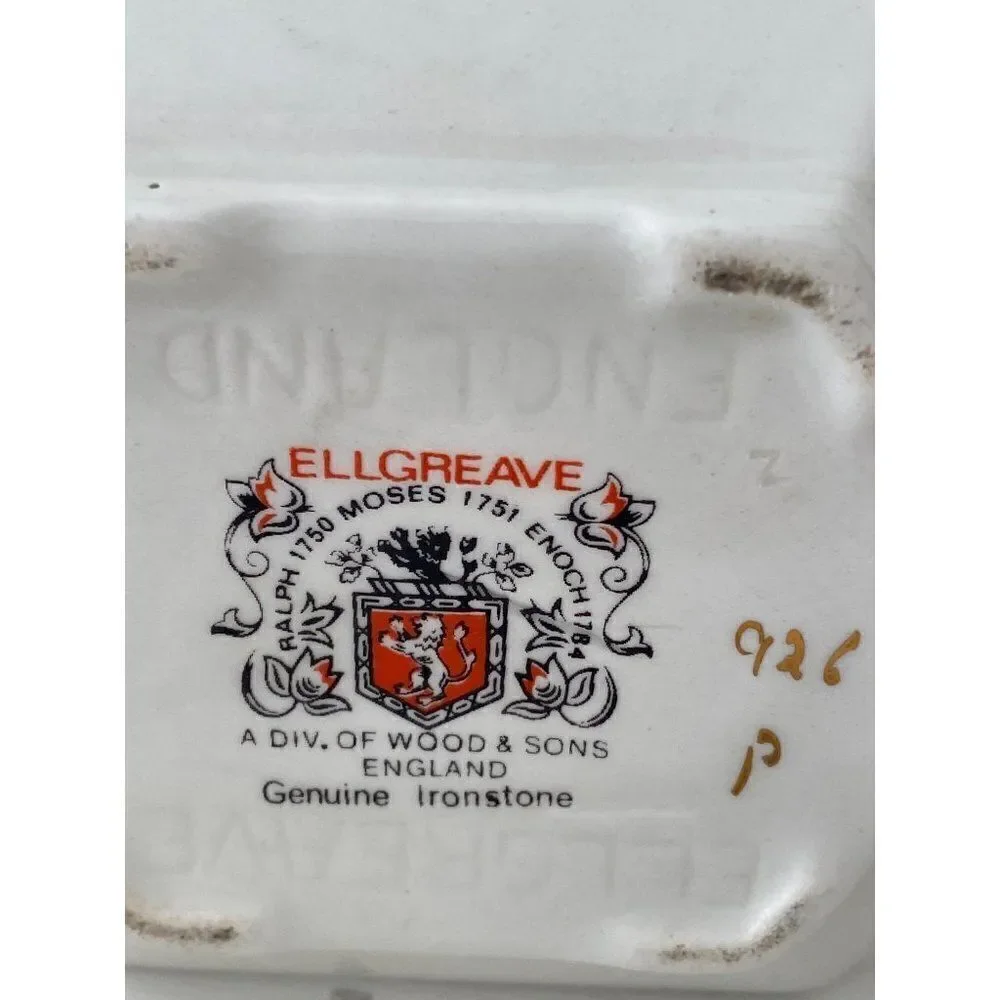 Ellgreave Ralph 1750 Moses 1751 Enoch 1784 Wood & Sons Ironstone England Teapot